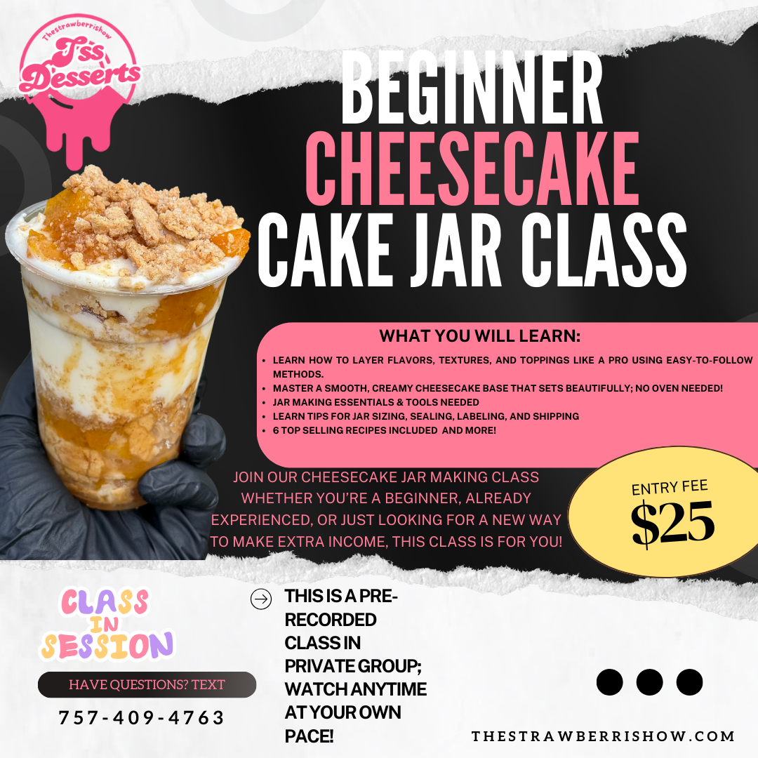 Cheesecake Cake Jar Class