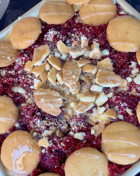 Red Velvet Banana Pudding