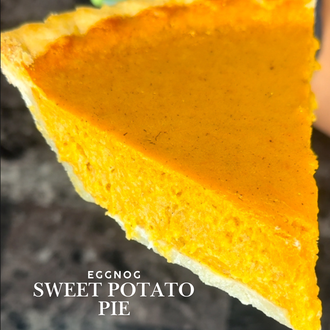 Egg Nog Sweet Potato Pie